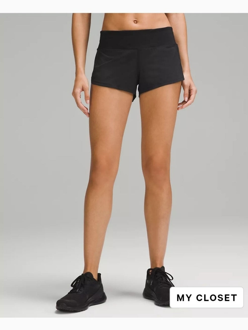 Lululemon Black Low Rise Lined Shorts